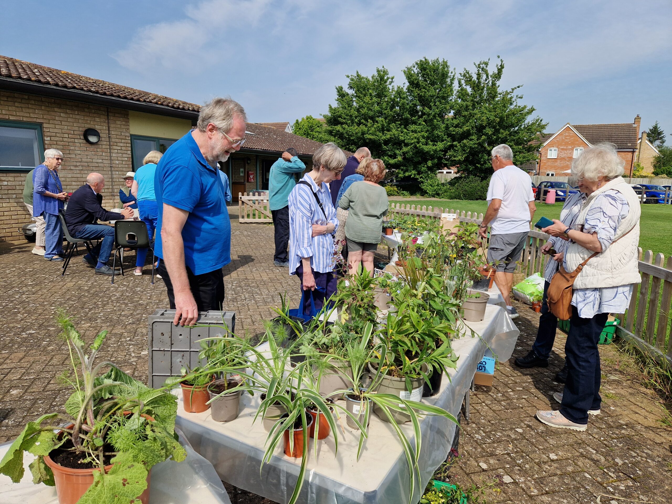 Visitors attending the plant swap (credit: Rebecca)