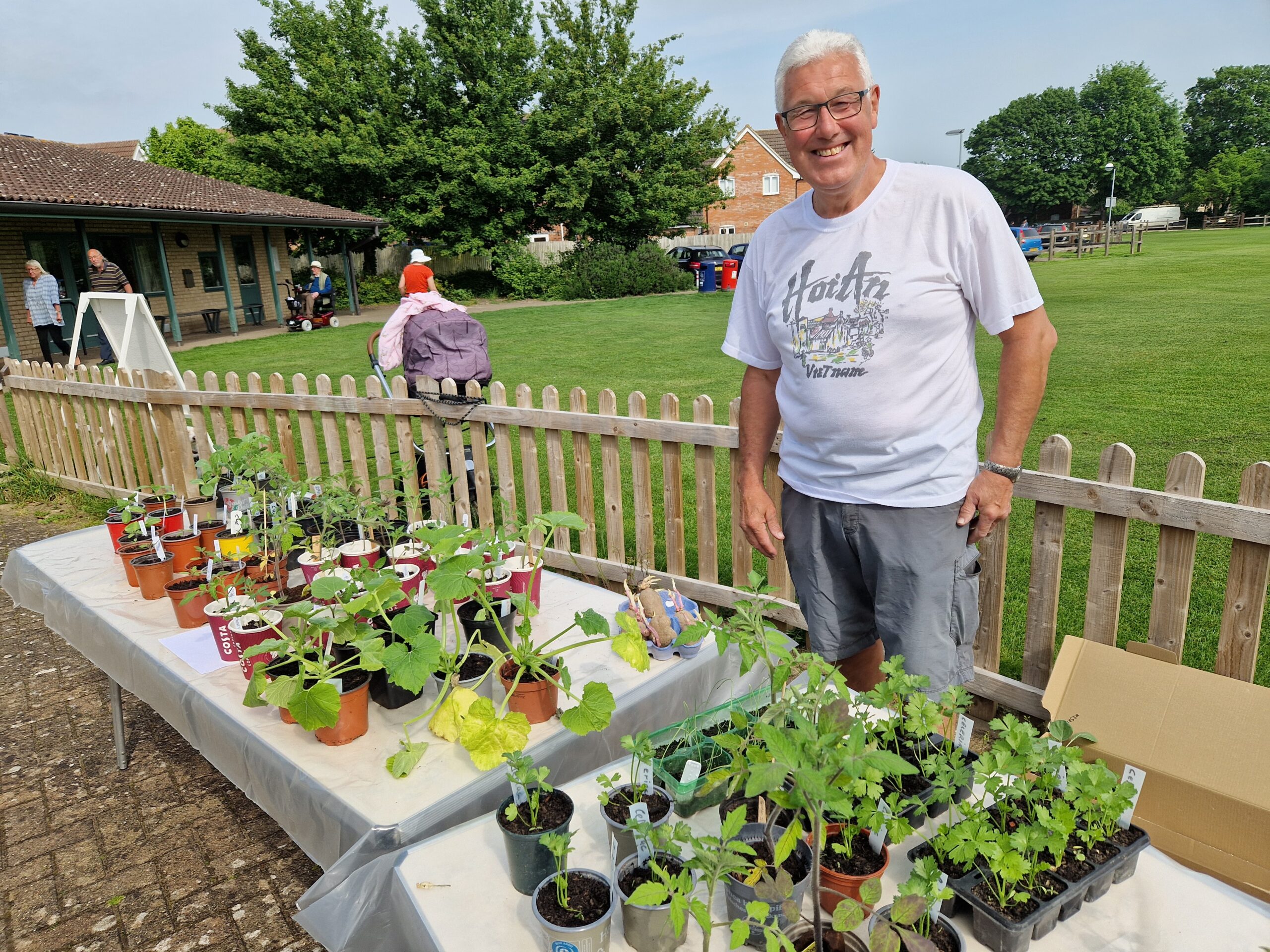 Paul manning the vegetables (credit: Rebecca)