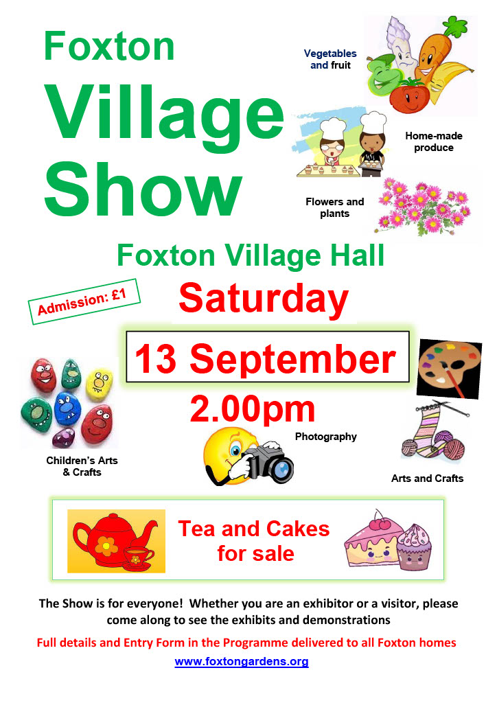 2025 Foxton Village Show poster (credit: Linda)